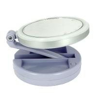 Espelho De Aumento 10X Com Luz De Iluminação Led De Mesa Dobrável E Articulável Redondo - 4