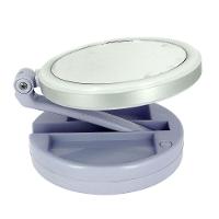 Espelho De Aumento 10X Com Luz De Iluminação Led De Mesa Dobrável E Articulável Redondo - 3