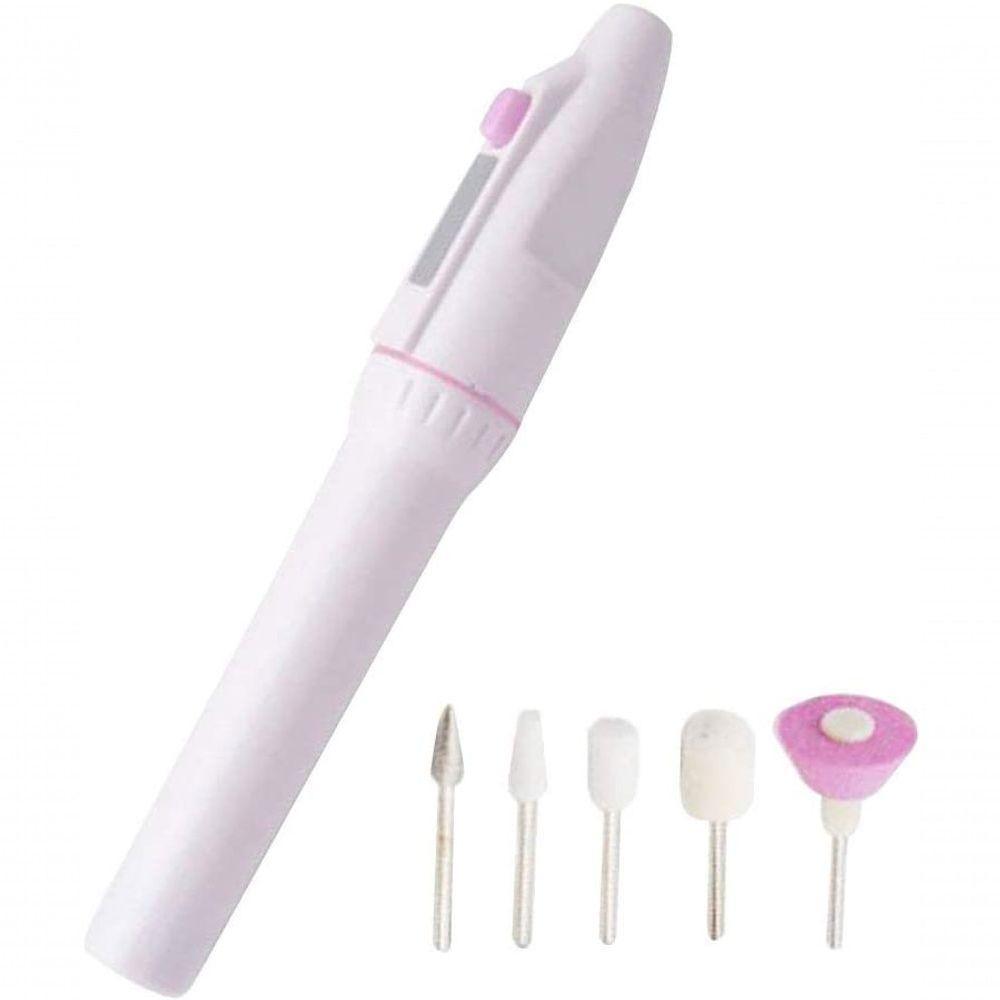 Ferramenta Elétrica De Manicure E Pedicure Para Polimento De Unhas, Lixa De Unha Pilhas - 1