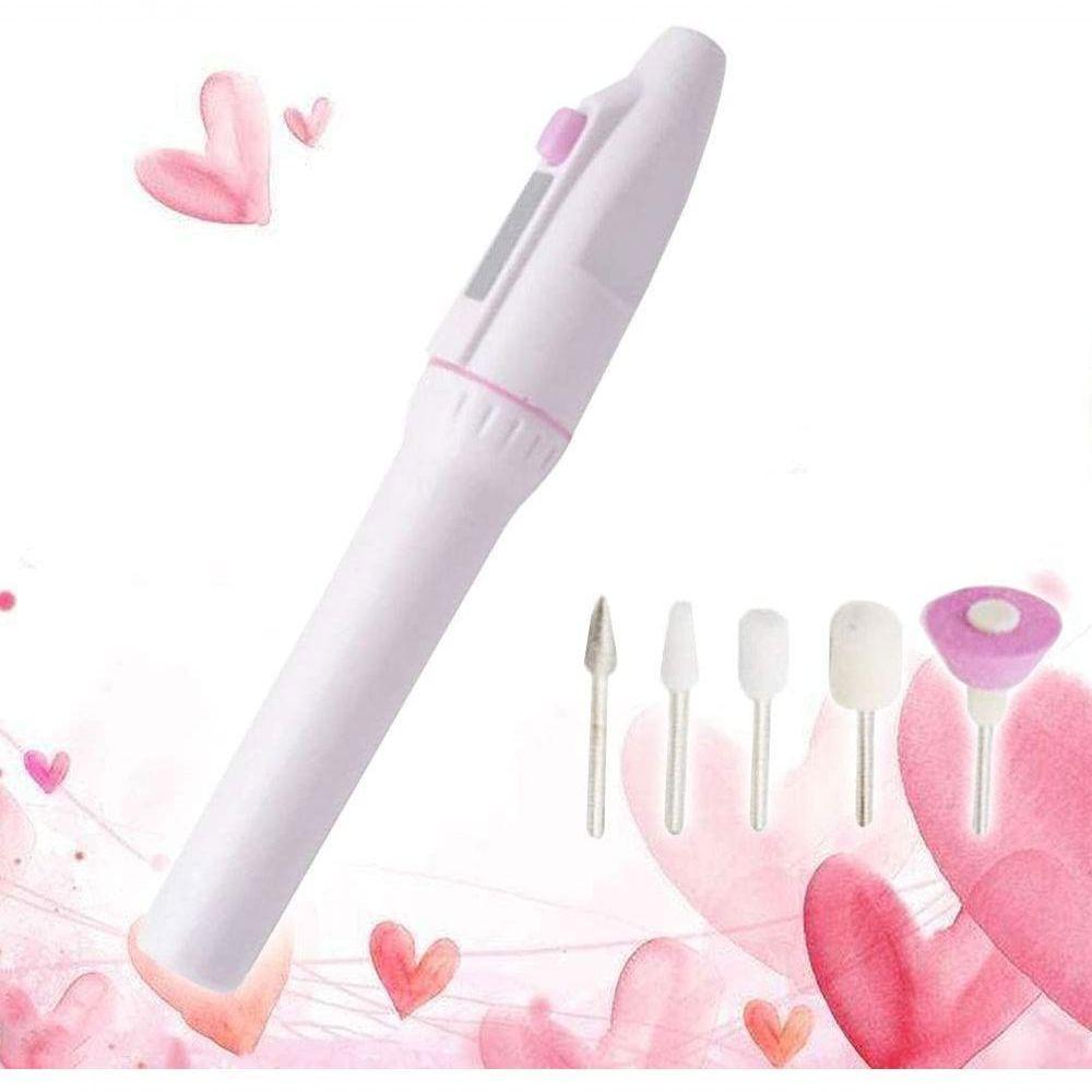 Ferramenta Elétrica De Manicure E Pedicure Para Polimento De Unhas, Lixa De Unha Pilhas - 2