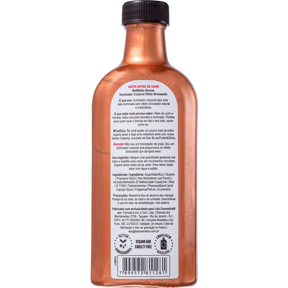 Iluminador Corporal Lola Cosmetics Be(M)Dito Bronze 200Ml - 4
