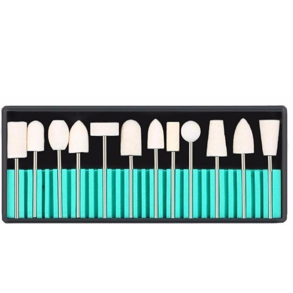 Kit 12 Brocas Profissionais Lixas Lixadeiras Elétrica Unhas - 2