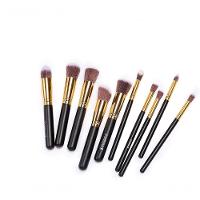 Kit 10 Pincéis Maquiagem Kabuki E Precisao Profissional Preto - 3