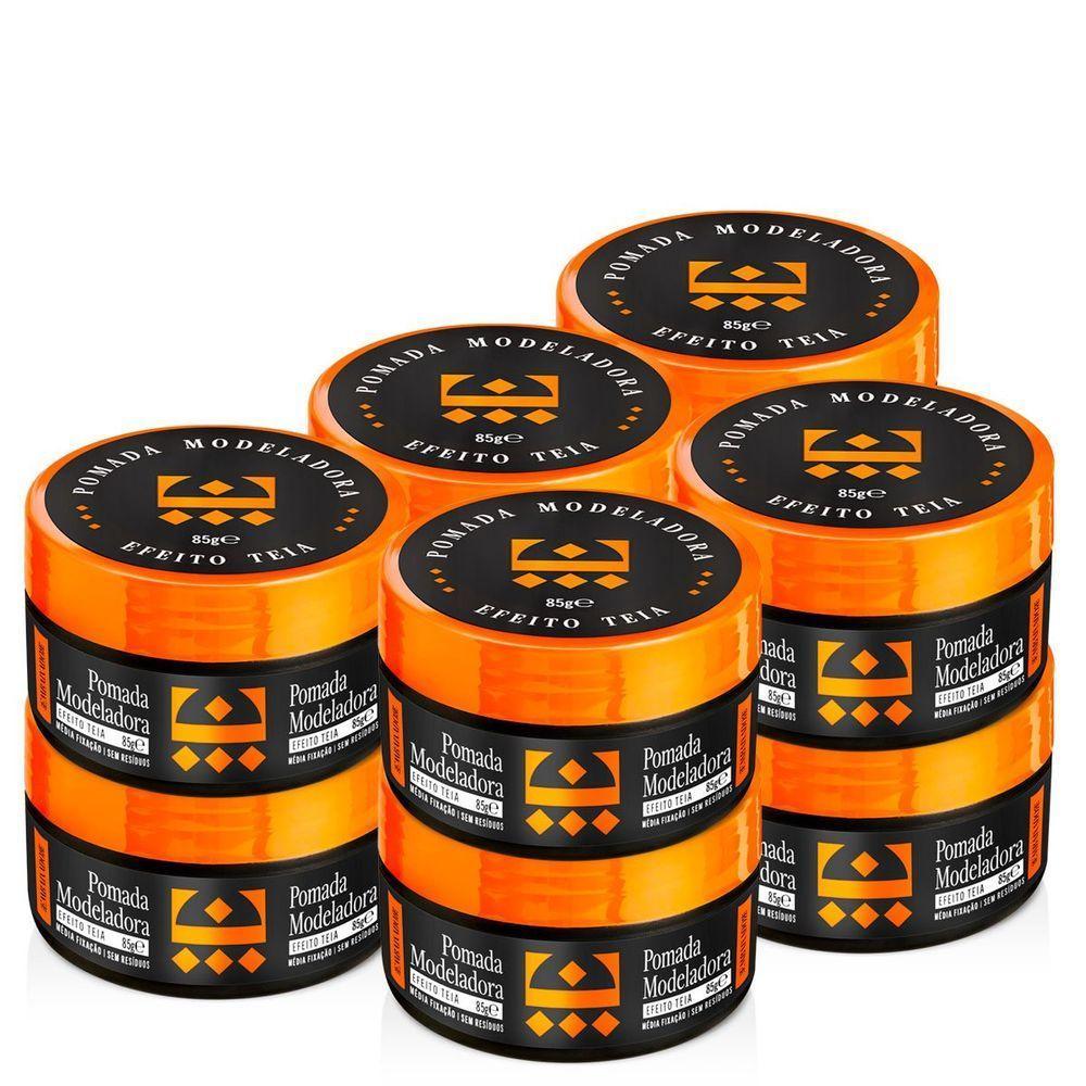 Kit 10 Pomada Para Cabelo Efeito Teia Embaixador 85G - 1