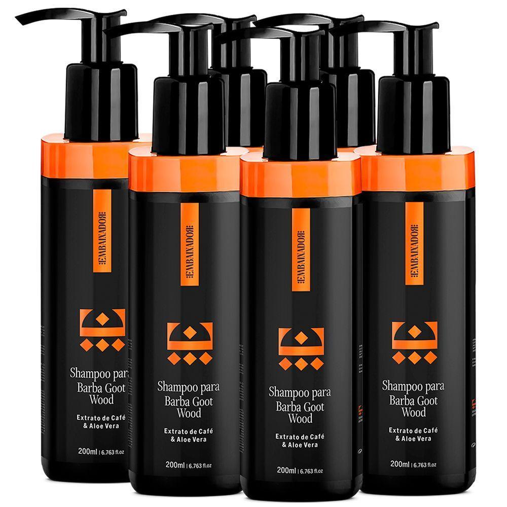 Kit 06 Shampoo Para Barba Goot Wood Embaixador 200Ml - 1
