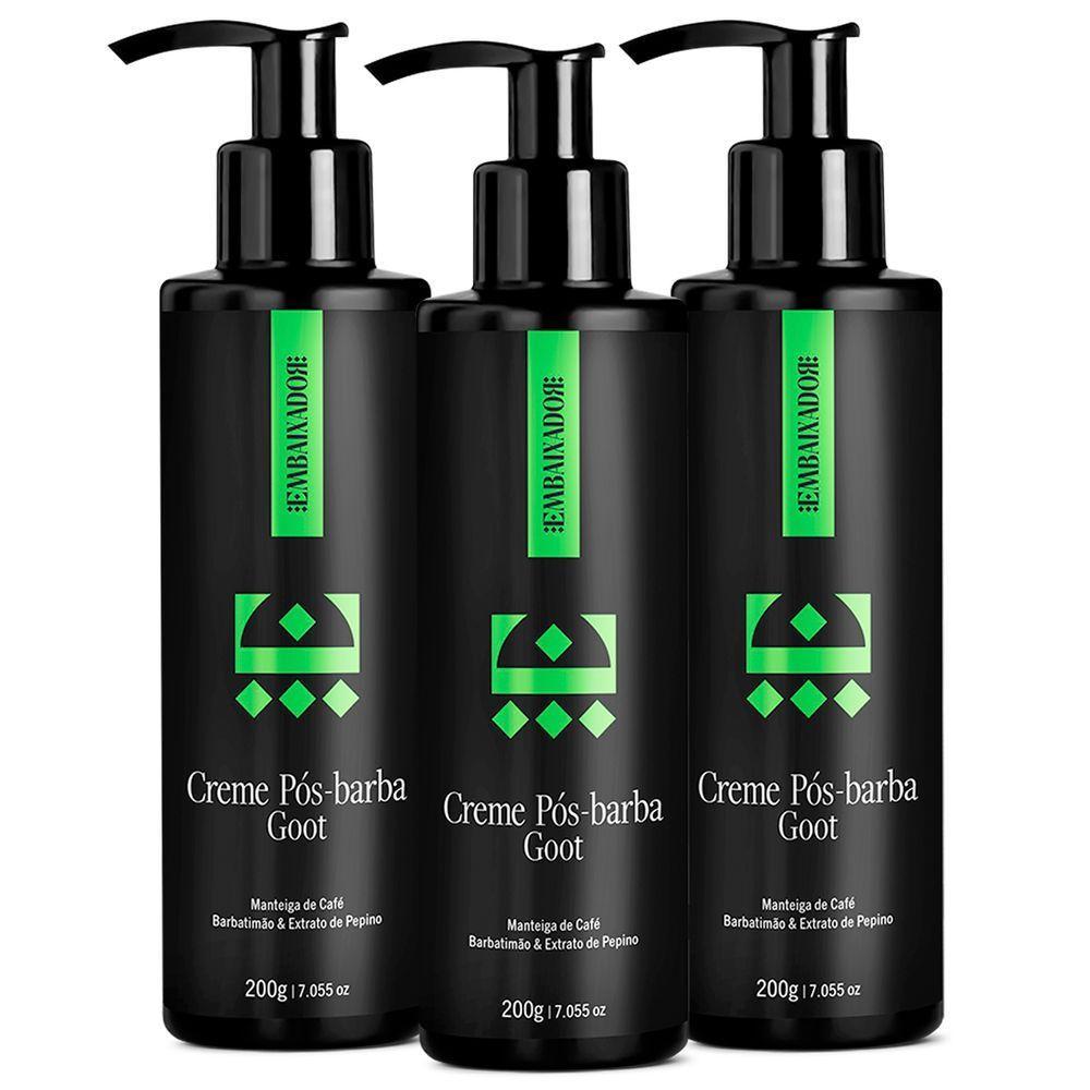 Kit 03 Creme Pós Barba Goot Embaixador 200G - 1