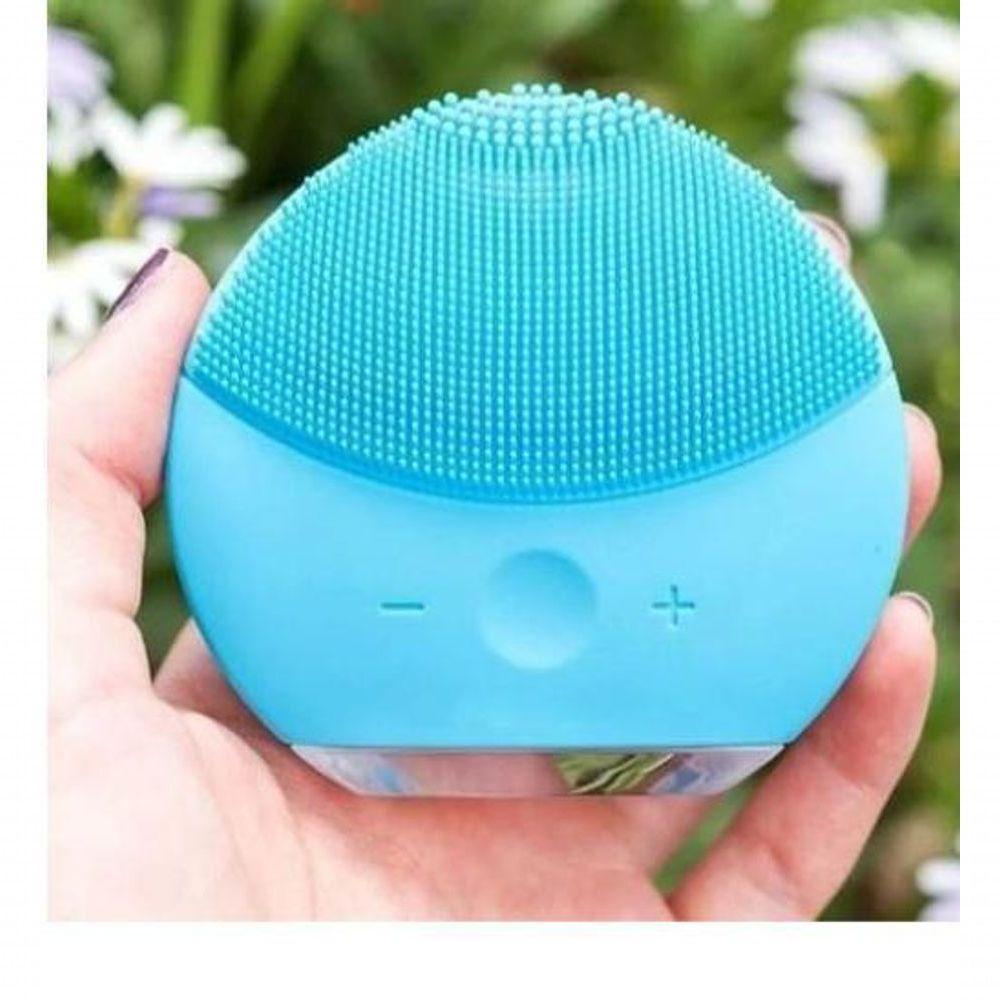 Esponja Massageadora Facial Elétrica Recarregavel Azul - 3