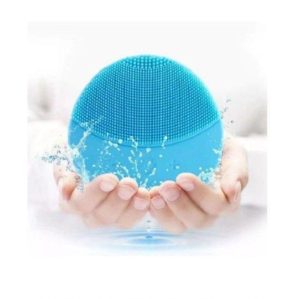 Esponja Massageadora Facial Elétrica Recarregavel Azul - 5