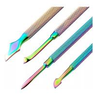 Kit De Estojo Com 4 Espátulas Inox Furta Cor Para Unhas - 1