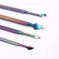 Kit De Estojo Com 4 Espátulas Inox Furta Cor Para Unhas - 2