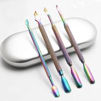 Kit De Estojo Com 4 Espátulas Inox Furta Cor Para Unhas - 3