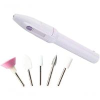 Lixa De Unha Automática Portátil Com 5 Adaptadores A Pilhas - 1