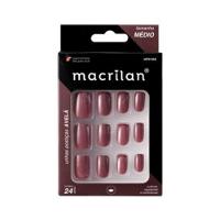 Macrilan Unhas Postiças Tamanho Médio Avelã Up319A (24 Unidades) - 1