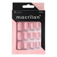 Macrilan Unhas Postiças Tamanho Médio Rosa Claro Up302A (24 Unidades) - 1
