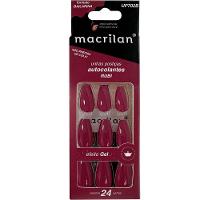 Macrilan Unhas Postiças Autocolantes Efeito Gel Rubi Up702B (24 Unidades) - 1