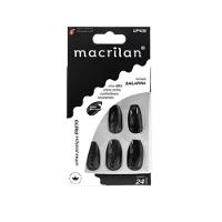 Macrilan Unhas Postiças Bailarina Preto Up408 (24 Unidades) - 1