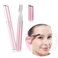 Mini Depilador Elétrico Aparador De Buço Sobrancelha Barba Caneta Rosa Ou Preta - 2