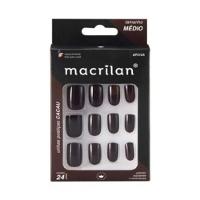 Macrilan Unhas Postiças Tamanho Médio Cacau Up312A (24 Unidades) - 1