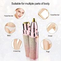 Máquina De Barbear Com Batom +caneta Nv Feminino Mini Depilador De Sobrancelha Elétrica 2 Em 1 - 6