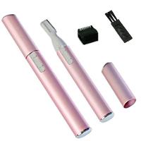 Mini Depilador Apara Pelos Rosto Buço Sobrancelhas Mulheres Caneta Rosa - 4