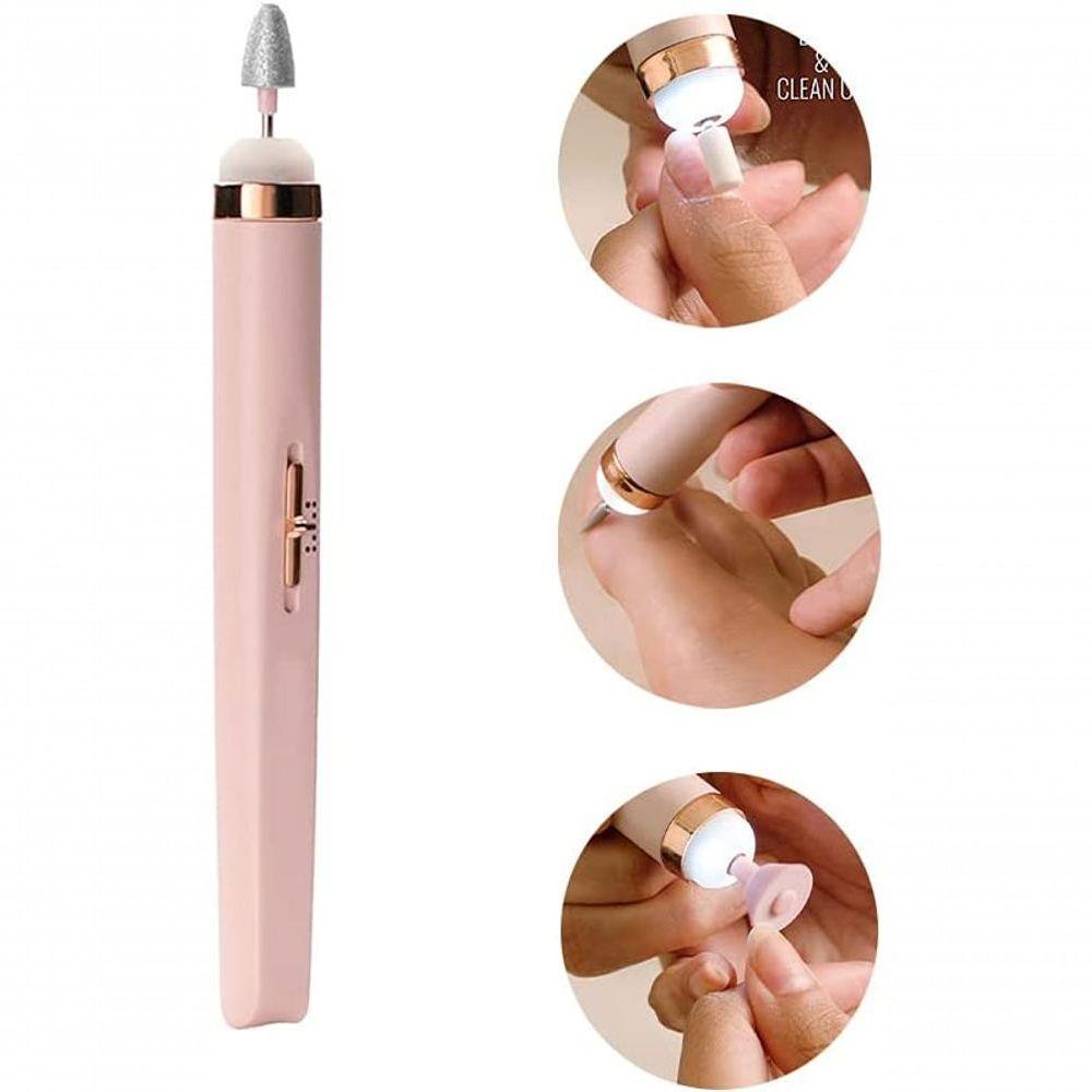 Lixa De Unha Eletrica Usb Polidor Remove Multi Cuticulas Profissional Pé E Mão Recarregavel Usb - 3