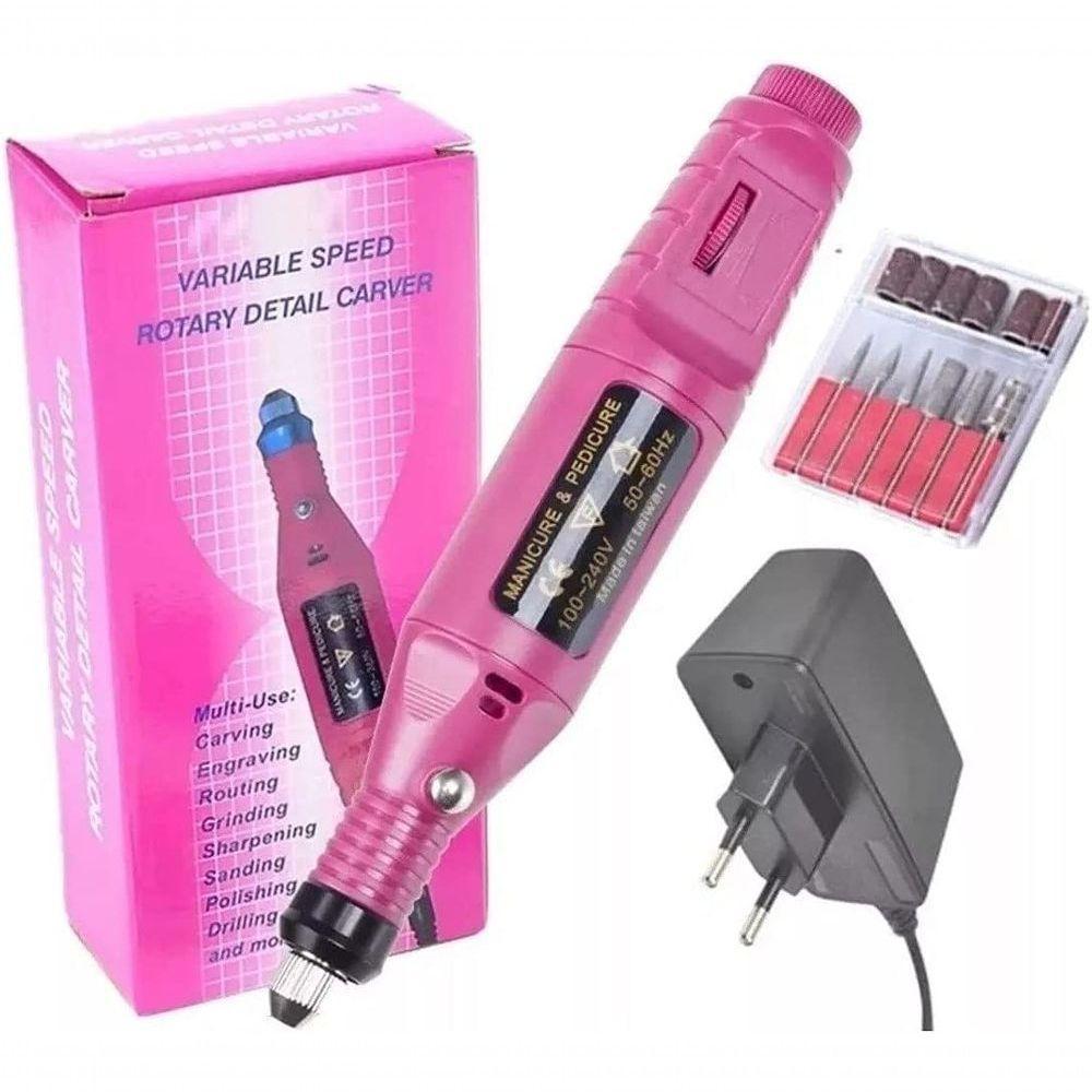 Lixadeira Unha Lixa Elétrica Profissional Bloco Motor Bivolt Muita Rapidez - 4