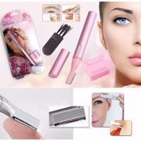Mini Depilador Elétrico Aparador De Buço Sobrancelha Barba Caneta Rosa