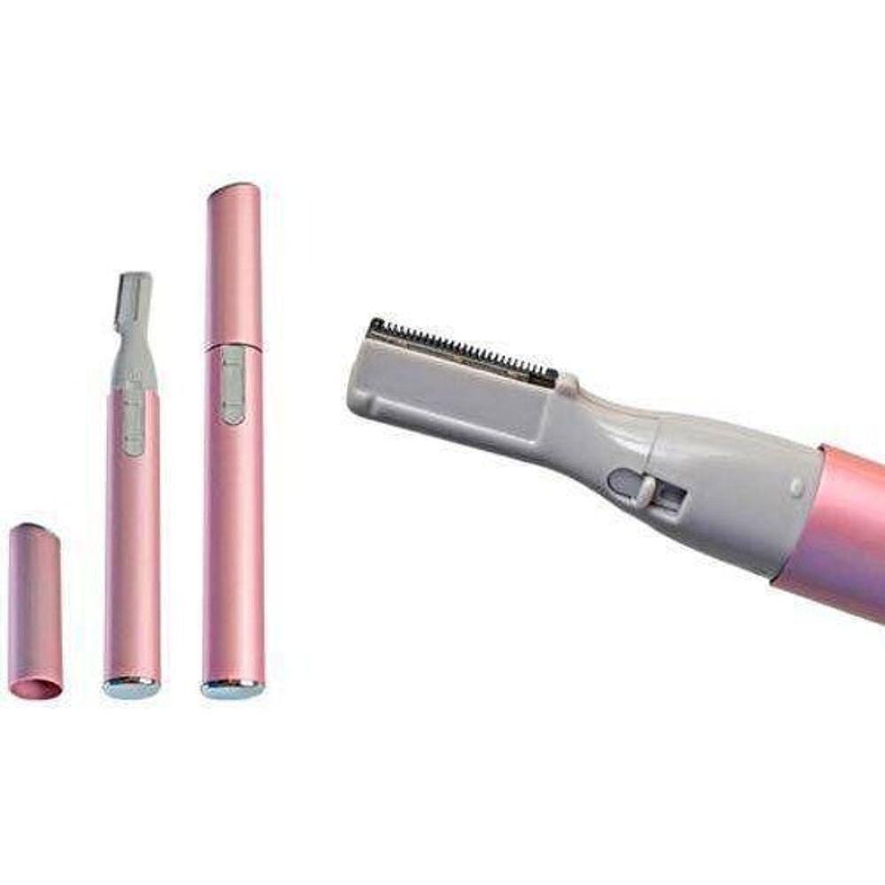 Mini Depilador Elétrico Sobrancelhas Buço Caneta Depiladora Caneta Rosa - 4