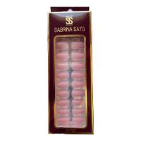 Sabrina Sato Unhas Postiças Autocolantes Rosa Ss2376-3 Com 24 - 1