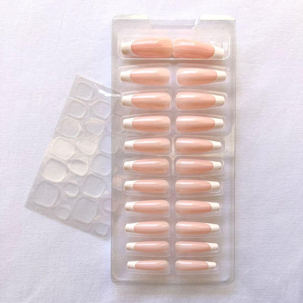 Sabrina Sato Unhas Postiças Autocolantes Decoradas Formato Bailarina Ss2371-2 Com 24 - 2