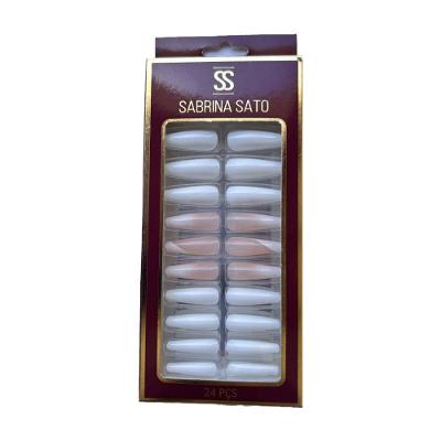 Sabrina Sato Unhas Postiças Autocolantes Decoradas Formato Bailarina Ss2372-1 Com 24