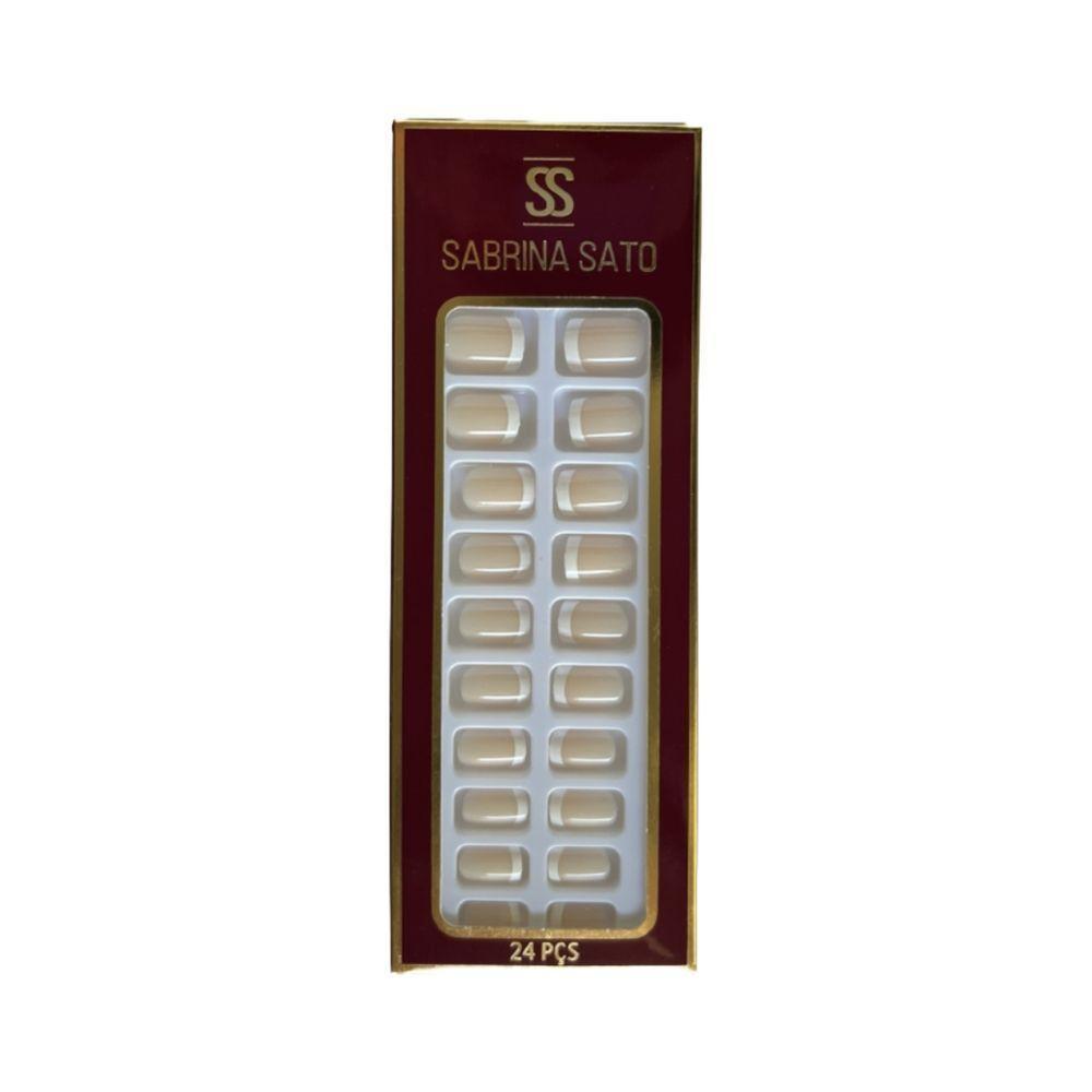 Sabrina Sato Unhas Postiças Autocolantes - Francesinha Tradicional Ss2370-1 Com 24 - 1