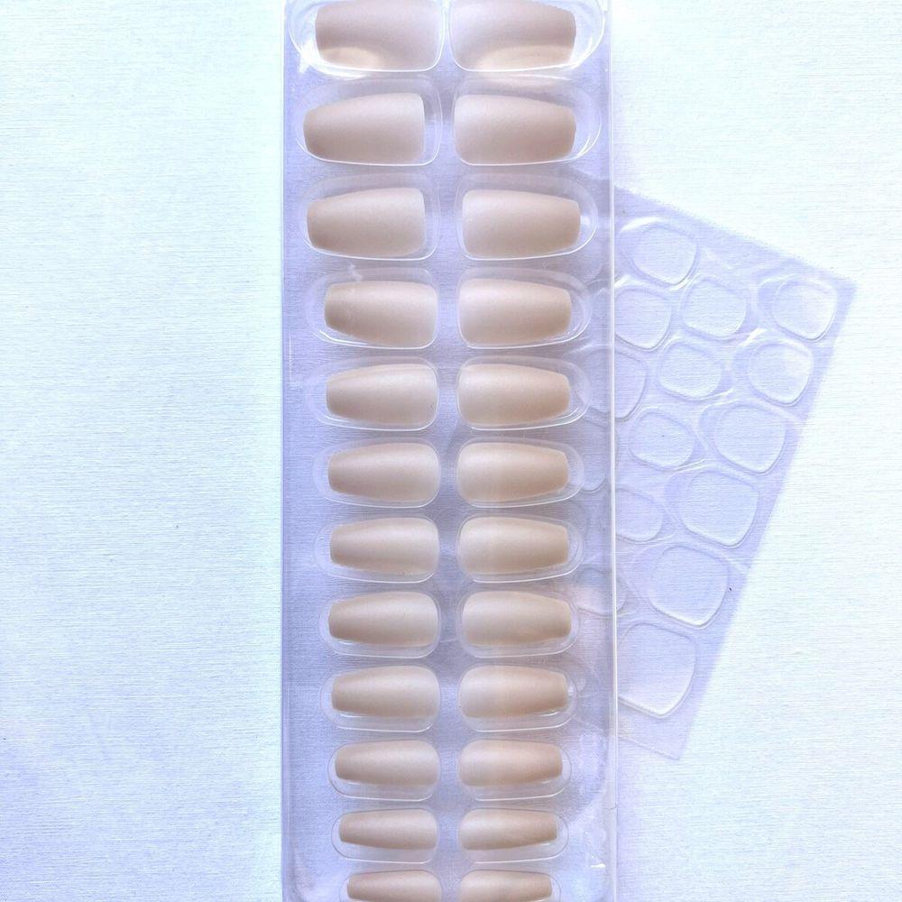 Sabrina Sato Unhas Postiças Autocolantes Nude Bege Claro Ss2376-1 Com 24 - 2