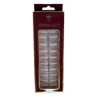 Sabrina Sato Unhas Postiças Autocolantes Nude Rosado Claro Ss2376-2 Com 24 - 1