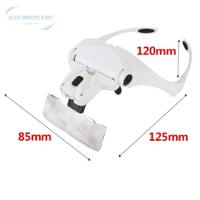 Lupa Cabeça Oculos Com Led 5 Lentes Top A Pilha - 3