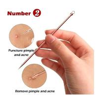 Kit 4 Extrator Cureta Tira Acne Cravos E Espinha Limpeza - 10