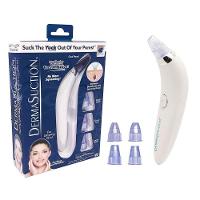 Kit 1 Aparelho Para Limpeza Facial Removedor De Cravos E Espinhas À Pilha Dermasuction + 2 Pilhas Aa - 2