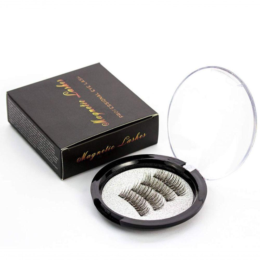 Cílios Postiços, 3D Magnético Natural Grosso Enxertia Cílios Com Pinça Dramático Grosso Longo - 1