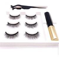 Modelo Mais Natural Com 3 Pares De Cílios Postiços Magnéticos + Delineador + Aplicador - 1