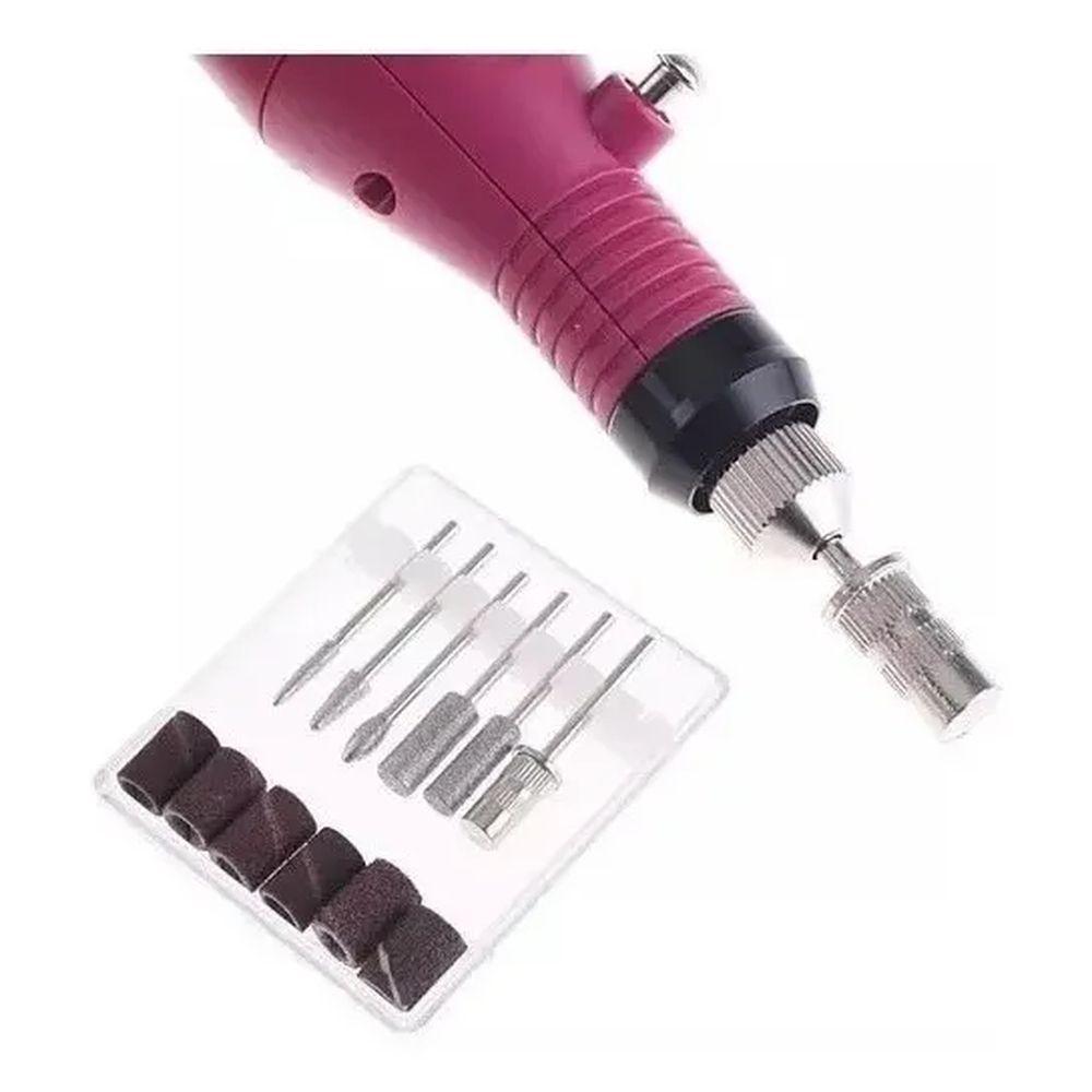 Lixadeira Unha Lixa Elétrica Profissional Bloco Motor Bivolt Rápida E Prática - 2