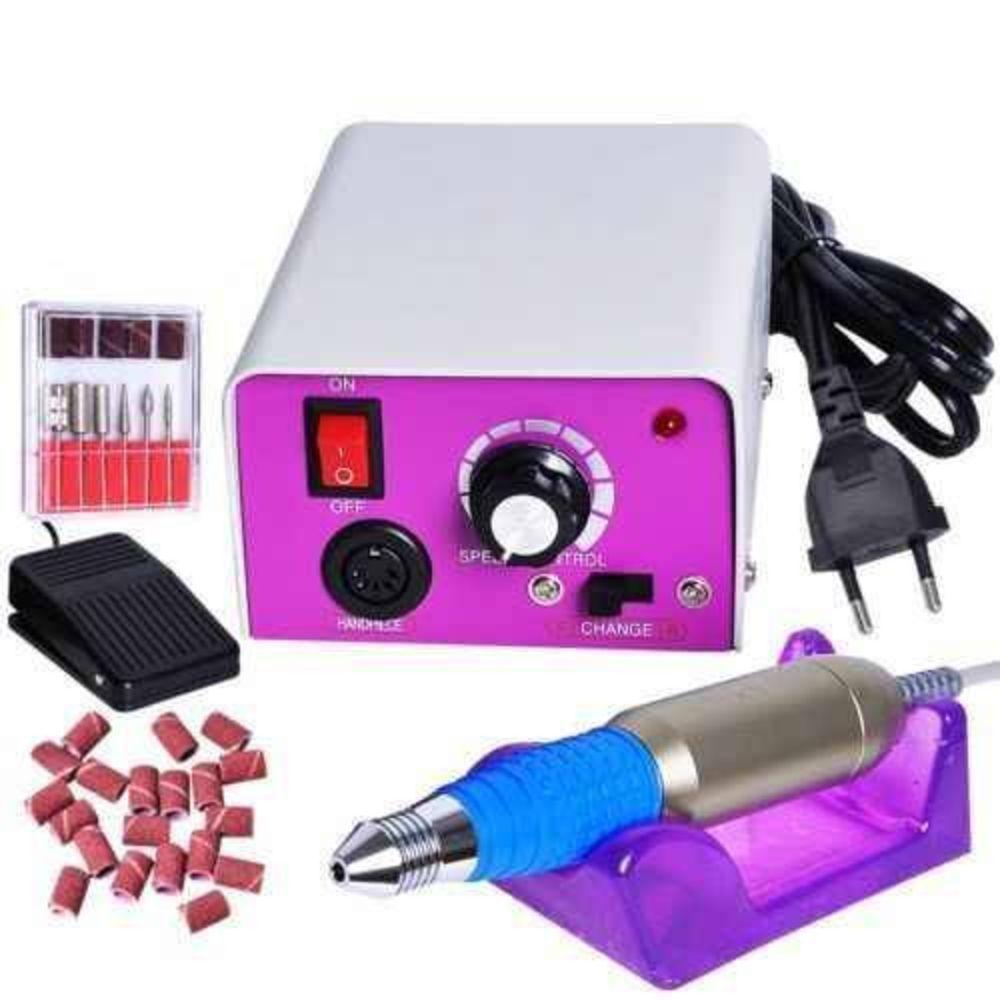 Lixa De Unha Eletrica Profissional De Alta Velocidade Motor 110V Com Pedal - 1