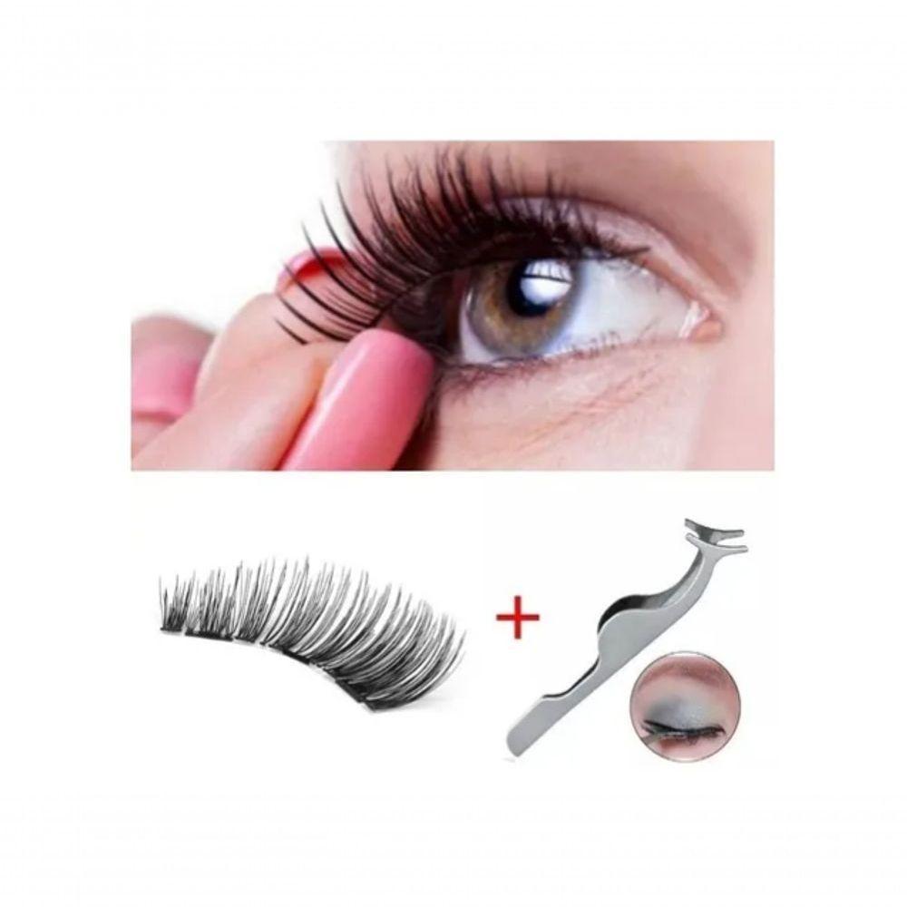Cilios Magneticos Postiços 3D Natural Imã Olho Inteiro - 7