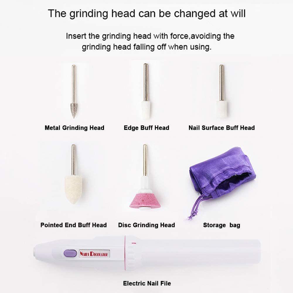 Máquina De Lixa Elétrica Portátil Para Unhas, Kit De Unhas, Kit De Manicure - 3