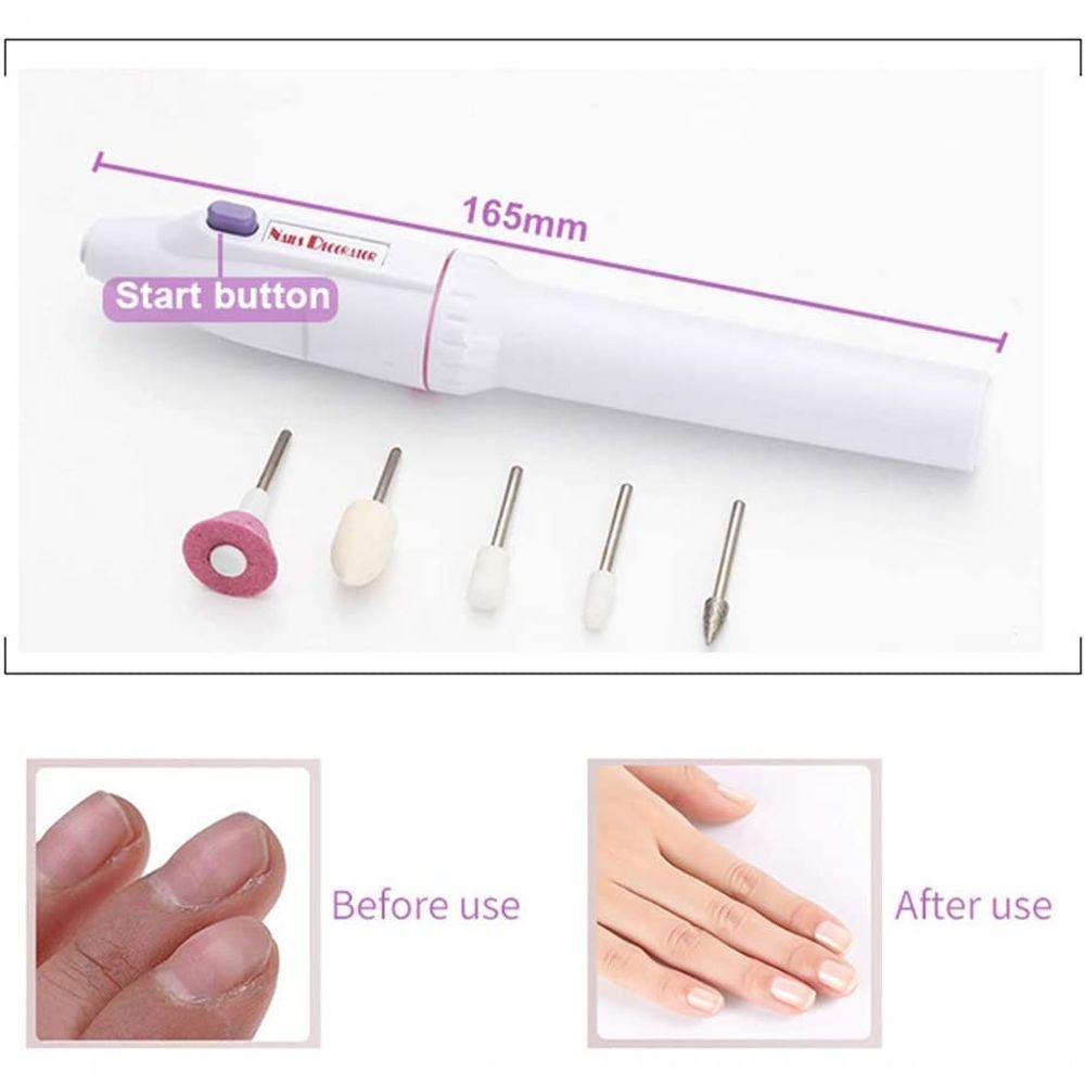 Máquina De Lixa Elétrica Portátil Para Unhas, Kit De Unhas, Kit De Manicure - 4