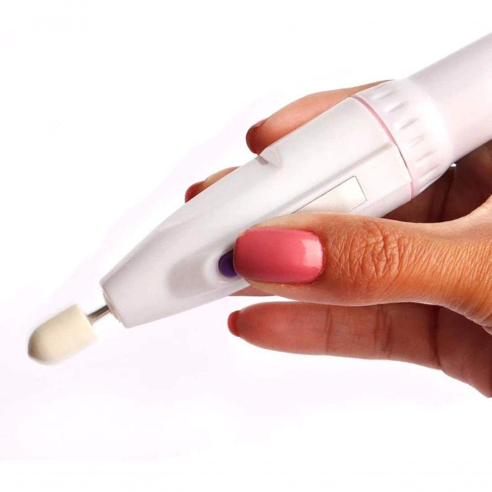 Lixa Elétrica Para Unhas - Multiuso Com 5 Acessórios Pilhas - 1