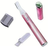 Mini Caneta Depiladora Rosa Portátil Elétrico Sobrancelhas Buço Caneta Depiladora Caneta Rosa - 1
