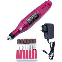 Lixadeira Unha Lixa Elétrica Profissional Motor Com 6 Brocas Bivolt - 4