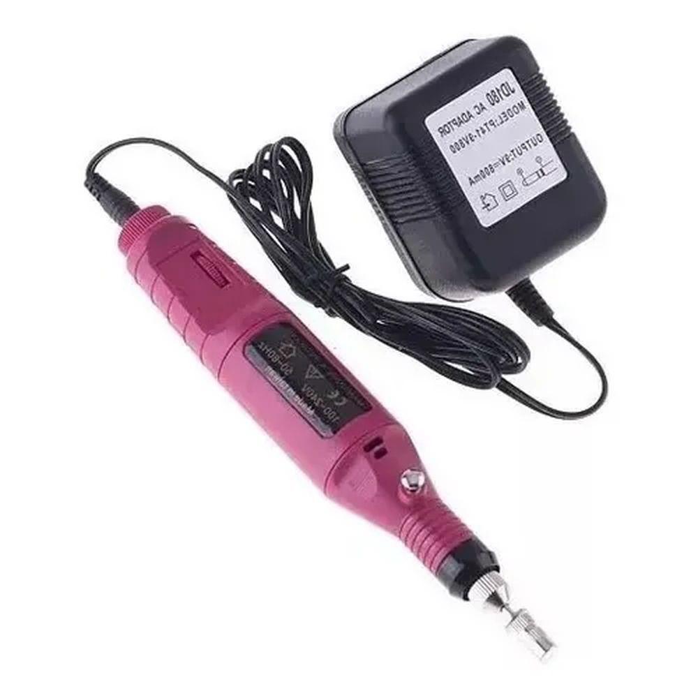 Lixadeira Unha Lixa Elétrica Profissional Bloco Motor Bivolt Gel Ou Acrygel - 2