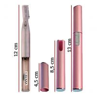 Mini Depilador Caneta Aparador Sobrancelha Buço Barba Bigode Caneta Rosa