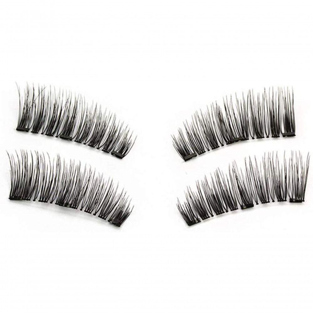 Cílios Postiços, 3D Magnético Natural Grosso Enxertia Cílios Dramático Grosso Longo Macio Com Pinça - 3
